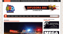 Desktop Screenshot of difusora890.com.br